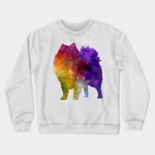 Japanese Spitz in watercolor Crewneck Sweatshirt